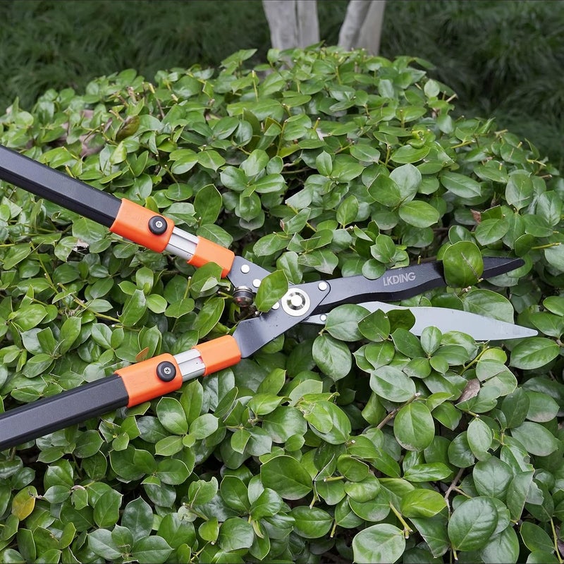 LKDING Hedge Shears Heavy Duty 32.5"-43" Extendable Handle Professional Garden Clippers Pruning Scissors Trimmer Yard Landscaping Tool - Image 5